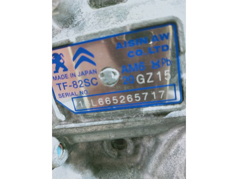 Recambio de caja cambios para citroen c5 berlina feel edition referencia OEM IAM GZ15AM6 TF825C 20 16L665265717 AUTOMAT
