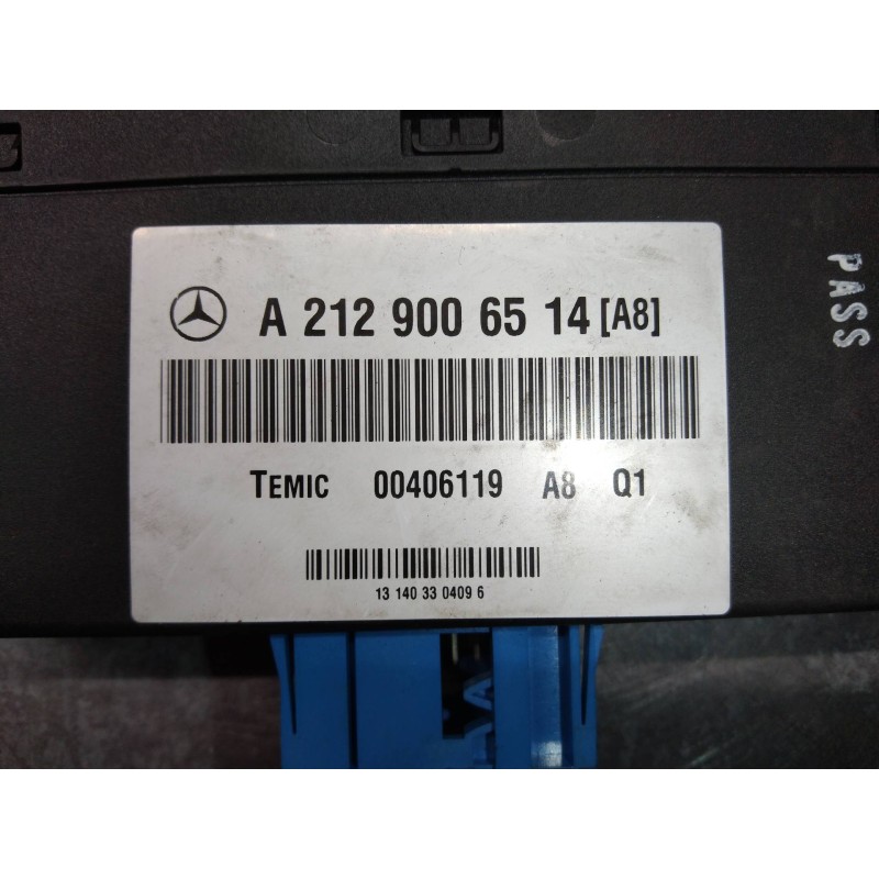Recambio de modulo electronico para mercedes clase e (w212) familiar 3.0 cdi cat referencia OEM IAM A2129006514 00406119 