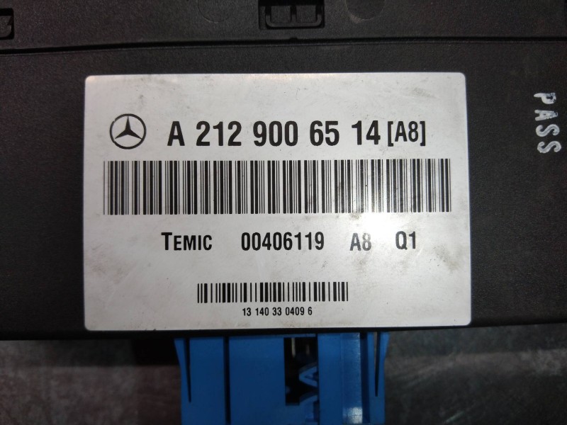 Recambio de modulo electronico para mercedes clase e (w212) familiar 3.0 cdi cat referencia OEM IAM A2129006514 00406119 