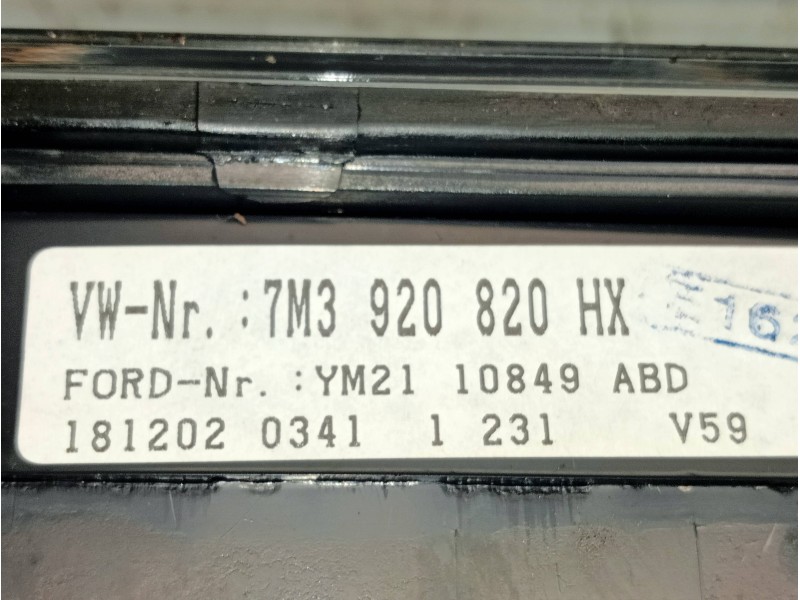 Recambio de cuadro instrumentos para volkswagen sharan (7m6/7m9) comfortline referencia OEM IAM 7M3920820HX YM2110849ABD 