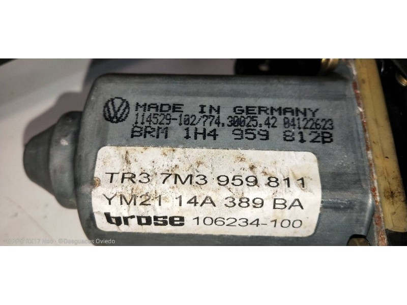 Recambio de elevalunas trasero izquierdo para volkswagen sharan (7m6/7m9) comfortline referencia OEM IAM   