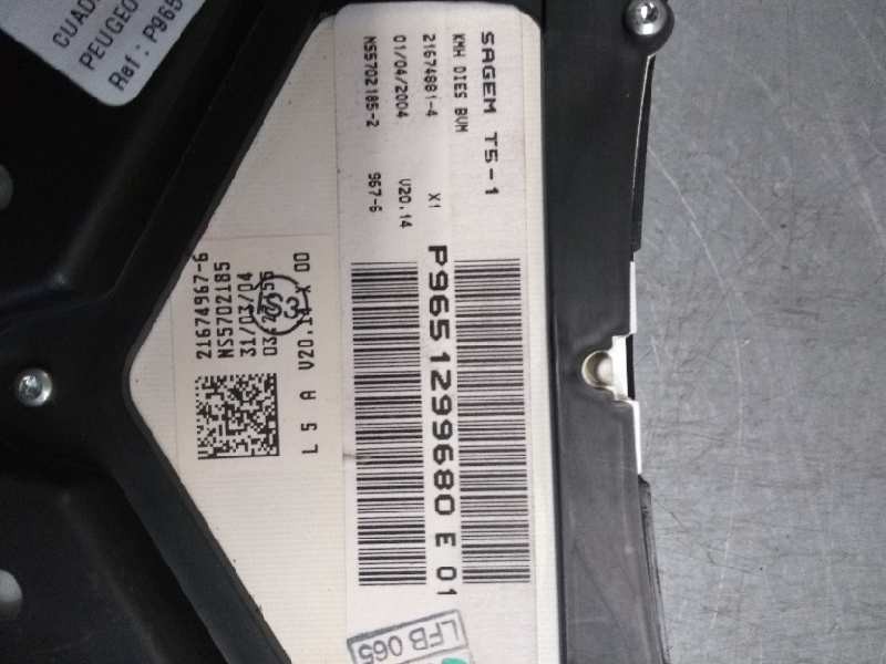 Recambio de cuadro instrumentos para peugeot 307 break / sw (s1) sw referencia OEM IAM P9651299680 E01 NS57021852