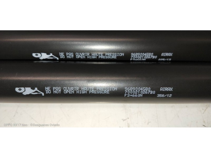 Recambio de amortiguadores maletero / porton para peugeot 508 sw active referencia OEM IAM 9689004580  