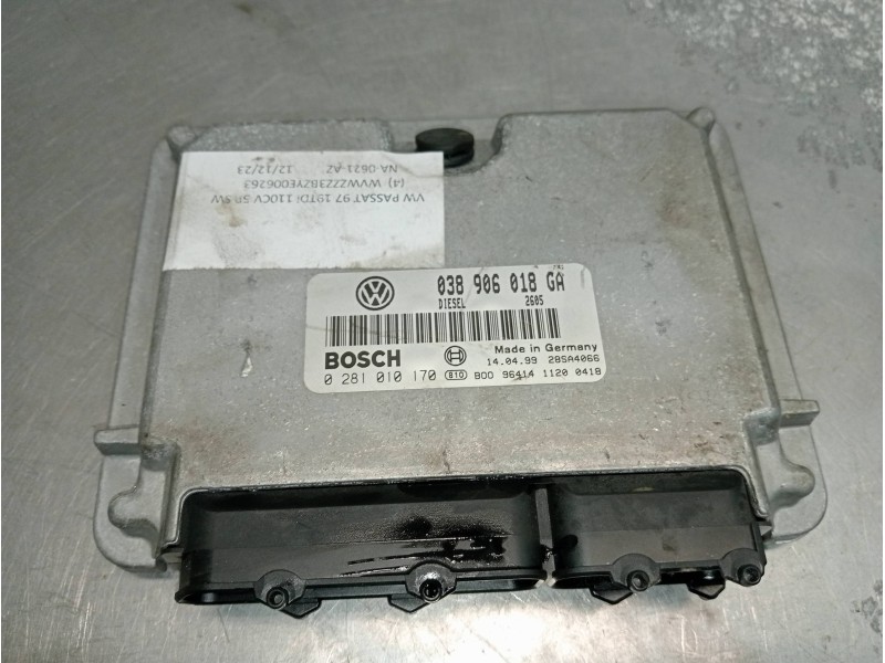 Recambio de centralita motor uce para volkswagen passat variant (3b5) 1.9 tdi referencia OEM IAM 0281010170 038906018GA 28SA4066