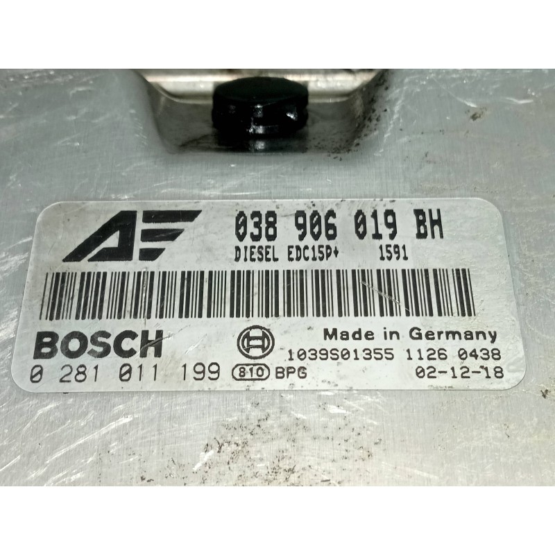 Recambio de centralita motor uce para volkswagen sharan (7m6/7m9) comfortline referencia OEM IAM 0281011199 038906019BH 1039S013