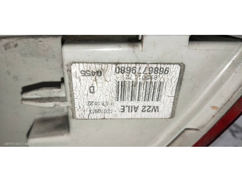 Recambio de piloto trasero derecho para peugeot 508 sw active referencia OEM IAM 9686779680  