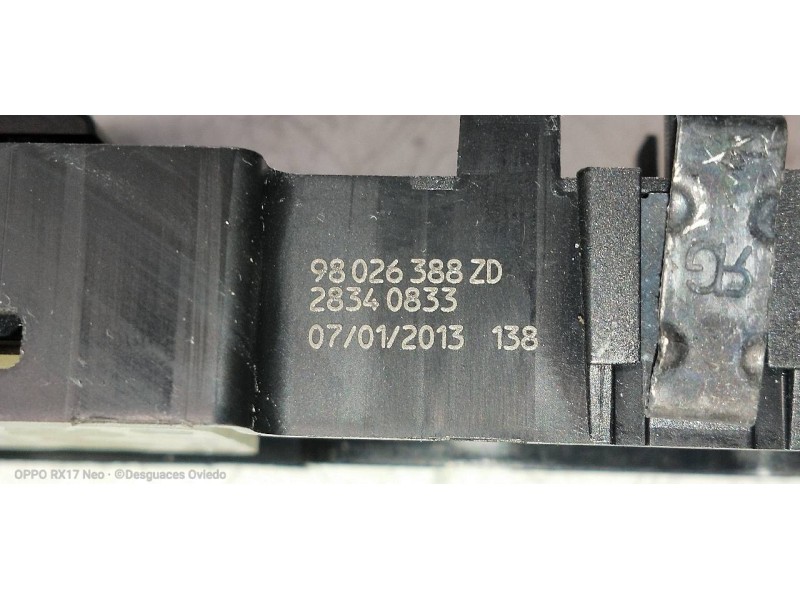 Recambio de mando elevalunas delantero derecho para peugeot 508 sw active referencia OEM IAM 98026388ZD  