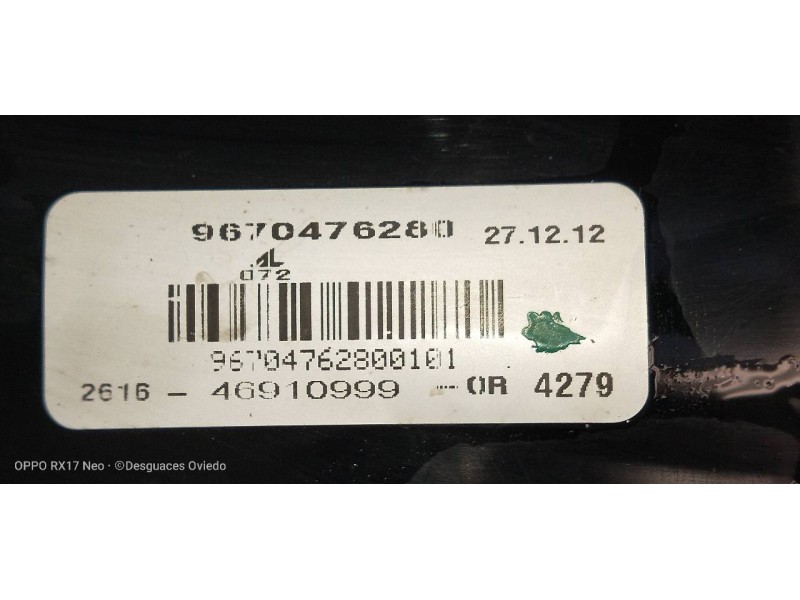 Recambio de faro antiniebla izquierdo para peugeot 508 sw active referencia OEM IAM 9670476280  