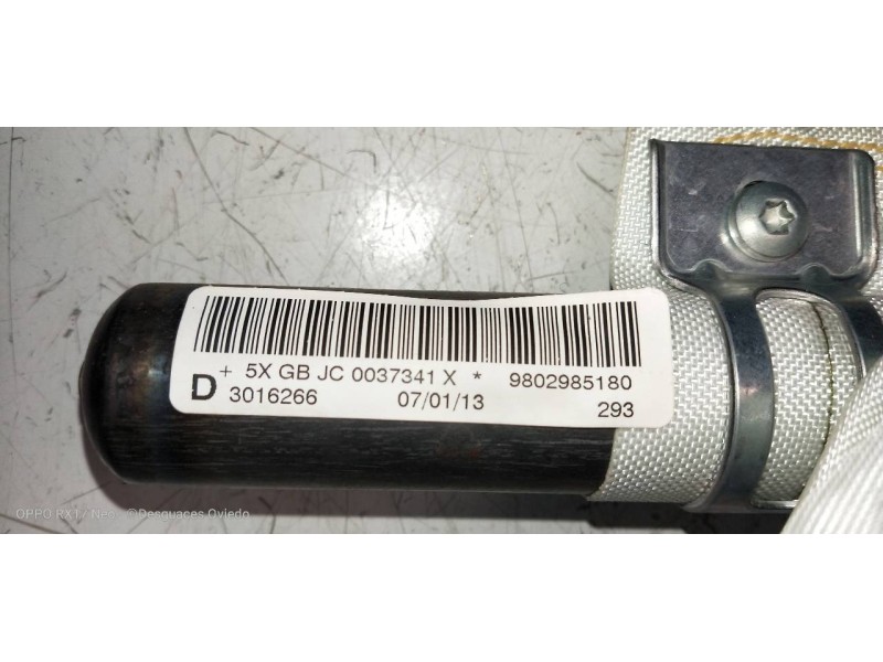 Recambio de airbag cortina delantero derecho para peugeot 508 sw active referencia OEM IAM 9802985180  