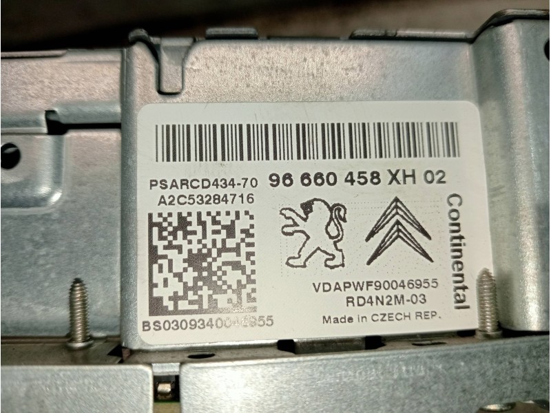 Recambio de sistema audio / radio cd para peugeot 308 confort referencia OEM IAM 96660458XH02  