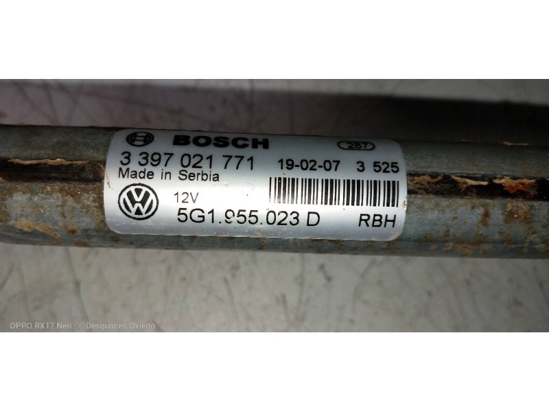 Recambio de motor limpia delantero para volkswagen golf vii lim. (bq1) advance referencia OEM IAM 5G1955119A 5G1955023D 33970217