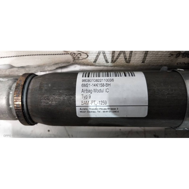 Recambio de airbag cortina delantero izquierdo para ford galaxy (ca1) titanium referencia OEM IAM 6M2114K158BH  