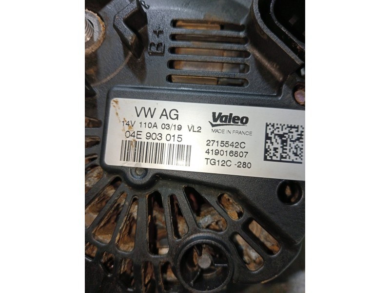 Recambio de alternador para volkswagen golf vii lim. (bq1) advance referencia OEM IAM 04E903015  