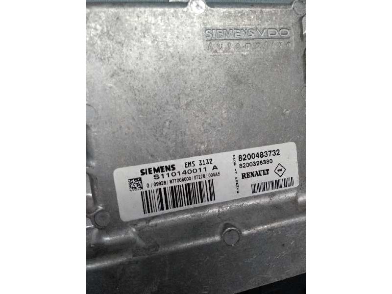 Recambio de centralita motor uce para dacia logan 1.6 cat referencia OEM IAM S110140011A 8200483732 EMS3132