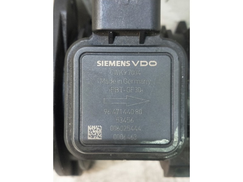 Recambio de caudalimetro para citroen c3 hdi 70 furio referencia OEM IAM 5WK97004 9647144080 