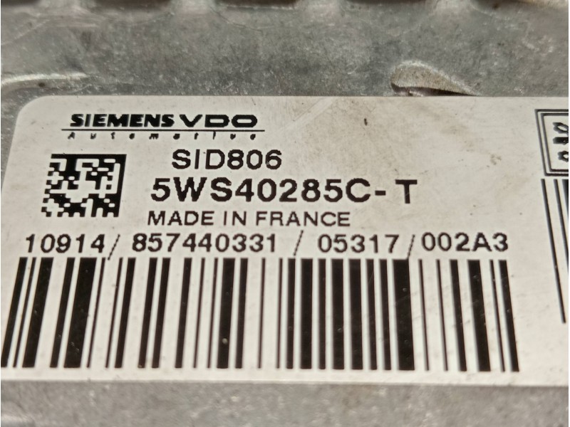 Recambio de centralita motor uce para citroen c3 hdi 70 furio referencia OEM IAM 5WS40285CT SW9660300280 