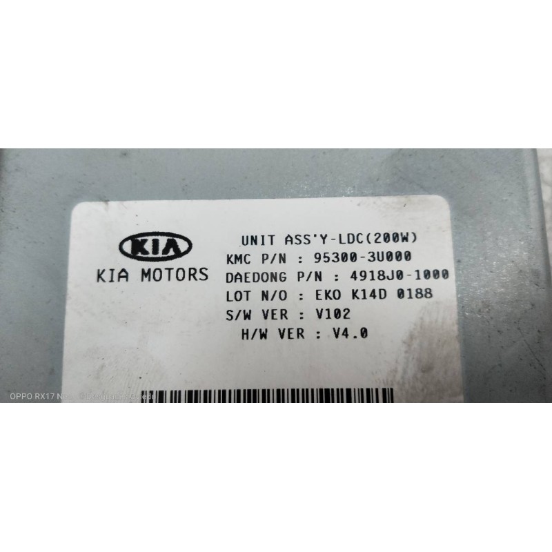 Recambio de modulo electronico para kia sportage drive 4x2 referencia OEM IAM 953003U000 4918J1000 