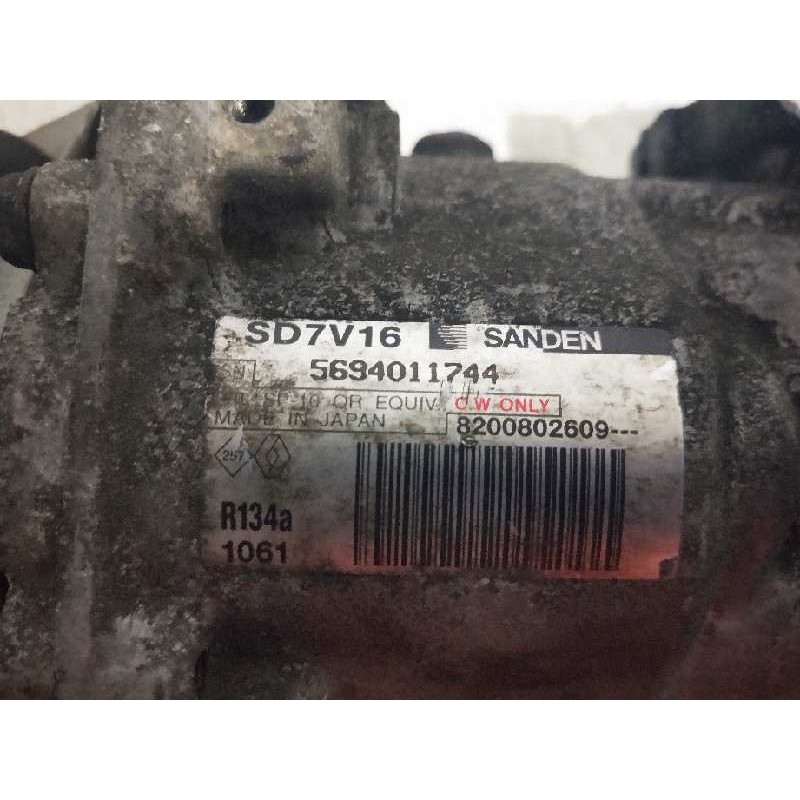 Recambio de compresor aire acondicionado para dacia logan 1.5 dci diesel cat referencia OEM IAM SD7V161061 82200802609 1061