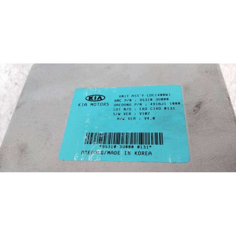 Recambio de modulo electronico para kia sportage drive 4x2 referencia OEM IAM 953103U000  