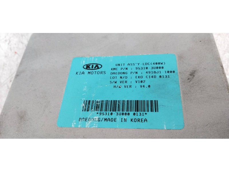 Recambio de modulo electronico para kia sportage drive 4x2 referencia OEM IAM 953103U000  