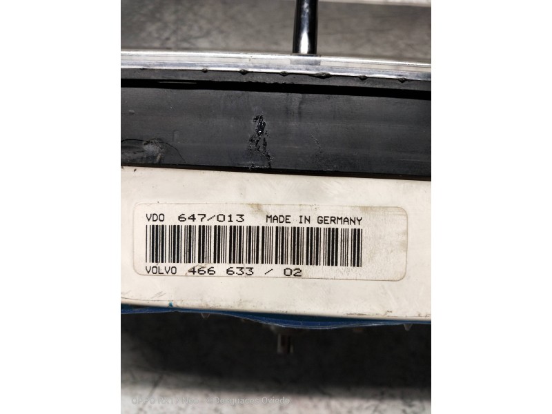 Recambio de cuadro instrumentos para volvo serie 460 2.0i glt referencia OEM IAM 647013 46663302 