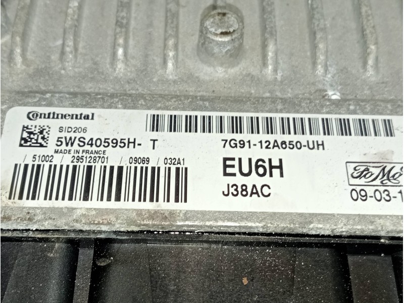 Recambio de centralita motor uce para ford mondeo ber. (ca2) ghia referencia OEM IAM 5WS40595HT 7G9112A650UH 