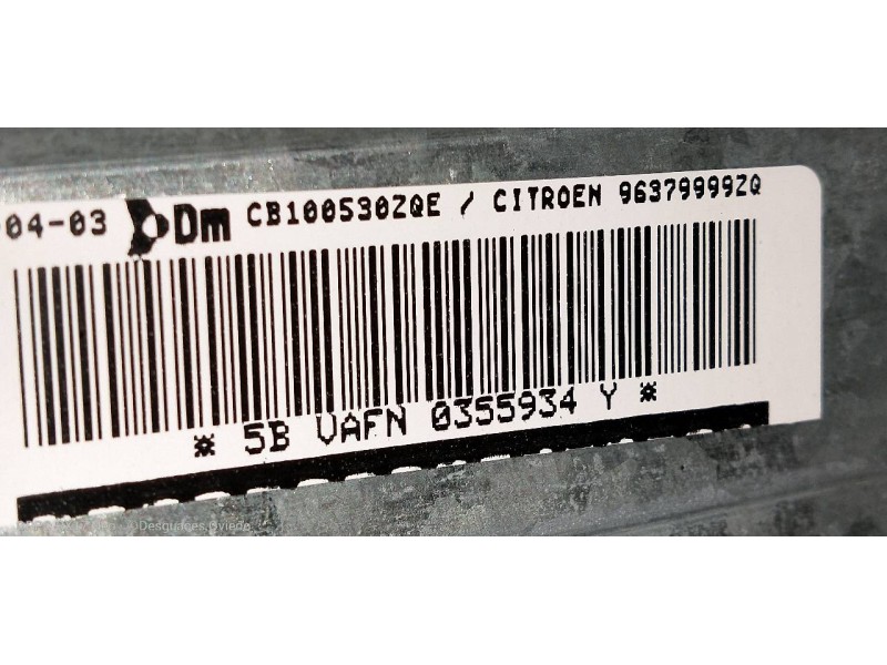 Recambio de kit airbag para citroen c3 pluriel 1.6 16v sensodrive referencia OEM IAM   