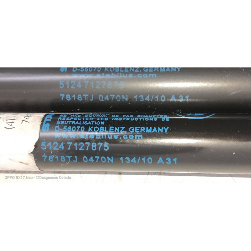 Recambio de amortiguadores maletero / porton para bmw serie 3 touring (e91) 318d referencia OEM IAM 51247127875  