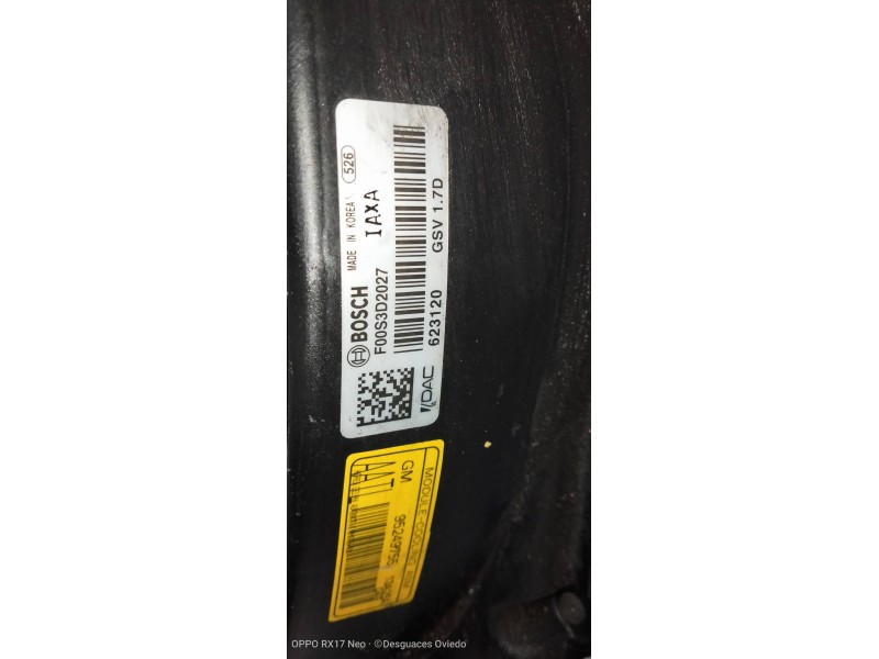 Recambio de electroventilador para opel mokka edition referencia OEM IAM F00S3D2027 95249755 