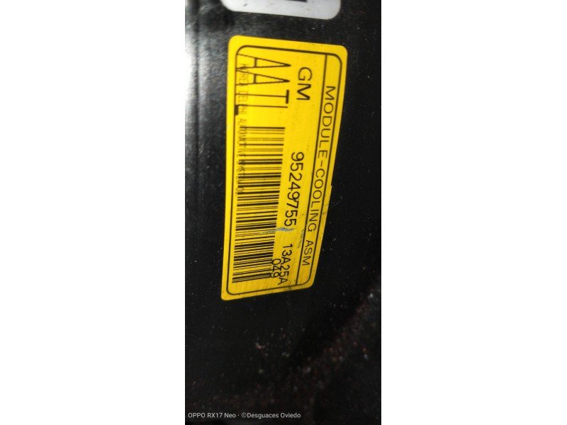 Recambio de electroventilador para opel mokka edition referencia OEM IAM F00S3D2027 95249755 