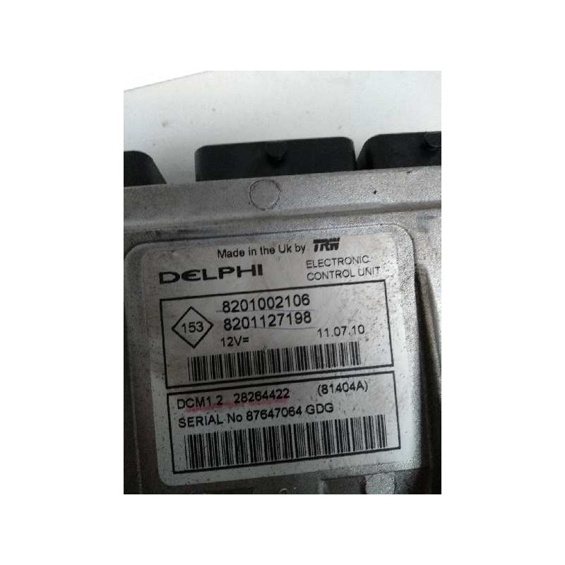 Recambio de centralita motor uce para dacia sandero 1.5 dci diesel cat referencia OEM IAM 28264422 8201002106 8201127198 81404A 