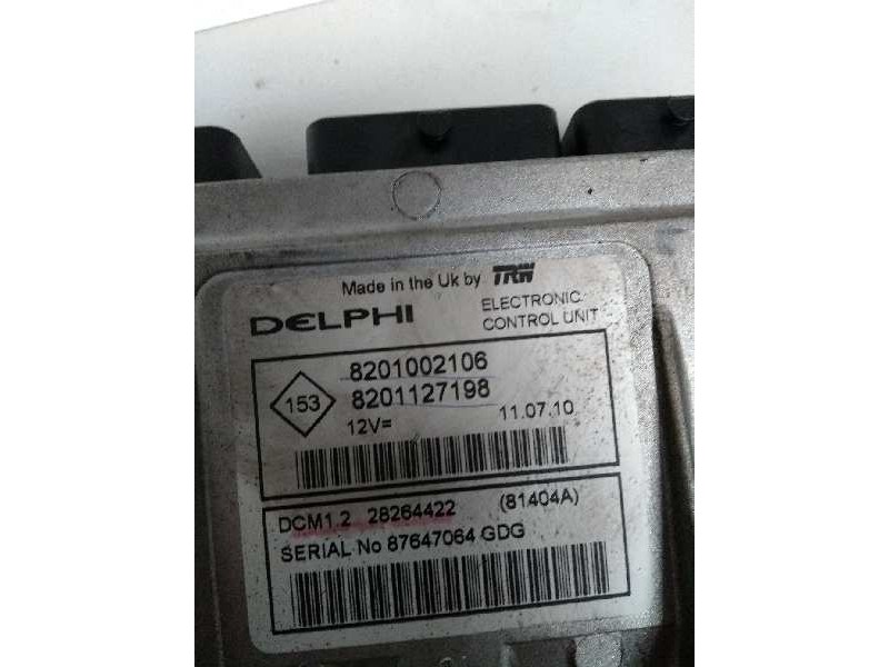 Recambio de centralita motor uce para dacia sandero 1.5 dci diesel cat referencia OEM IAM 28264422 8201002106 8201127198 81404A 