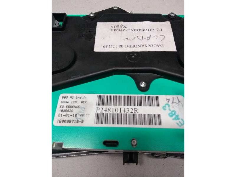 Recambio de cuadro instrumentos para dacia sandero 1.2 16v cat referencia OEM IAM P248101432R 1835629 