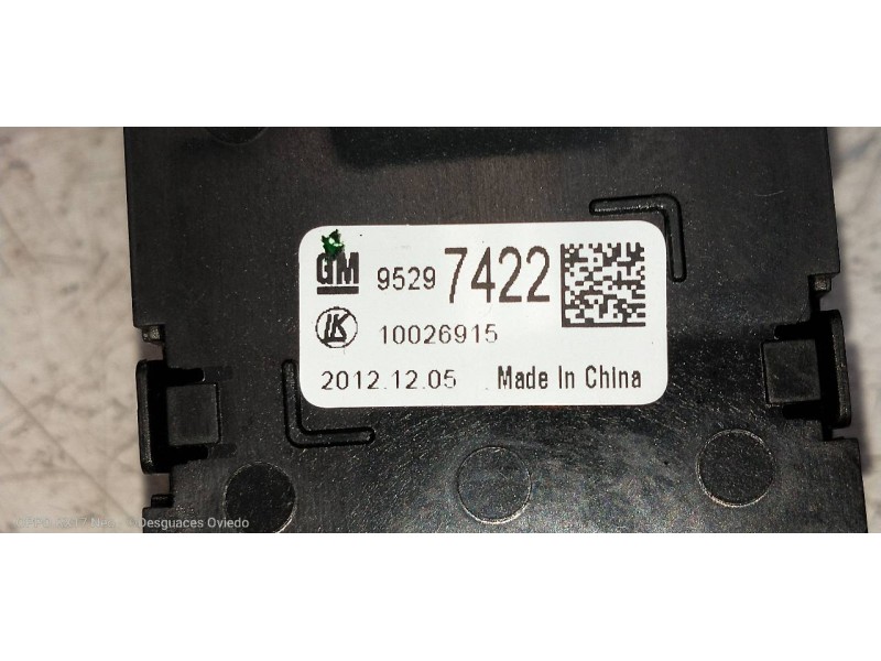 Recambio de mando luces para opel mokka edition referencia OEM IAM 95297422  