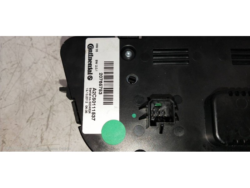 Recambio de mando calefaccion / aire acondicionado para opel mokka edition referencia OEM IAM 20765753 A2C50111537 