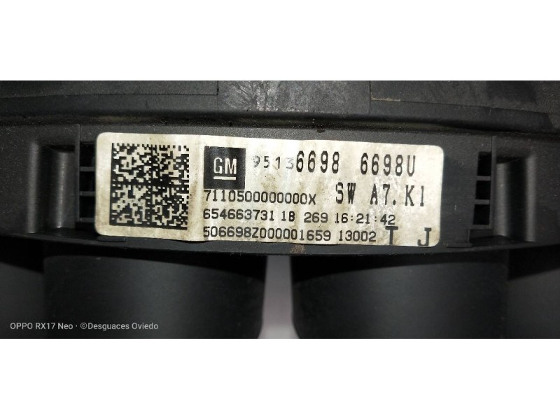 Recambio de cuadro instrumentos para opel mokka edition referencia OEM IAM 95136698 7110500000000X A2C32844603001659G 