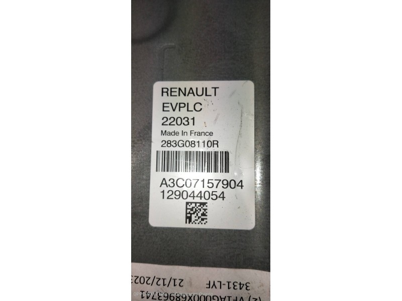 Recambio de centralita motor uce para renault zoe referencia OEM IAM 283G08110R A3C07157904 