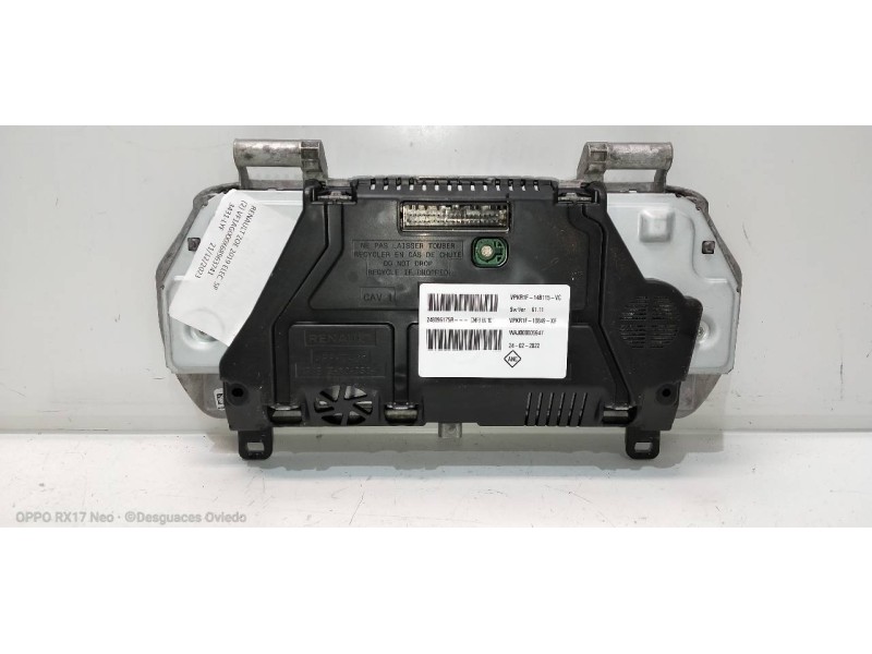 Recambio de cuadro instrumentos para renault zoe referencia OEM IAM 284096175R VPKR1F10849XF VPKR1F14B115VC 