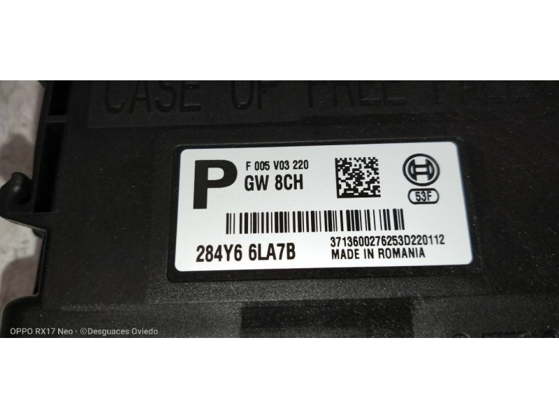 Recambio de modulo electronico para renault zoe referencia OEM IAM F005V03220 284Y66LA7B 