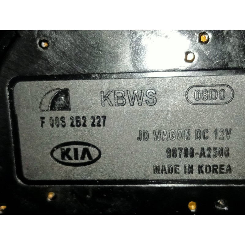 Recambio de motor limpia trasero para kia cee´d sporty wagon drive referencia OEM IAM 98700A2500 F00S2B2227 