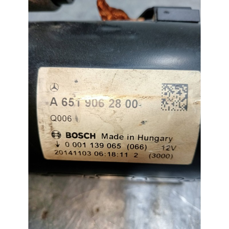 Recambio de motor arranque para mercedes clase clk (w207) coupe e 220 cdi blueefficiency (207.302) referencia OEM IAM A651906280