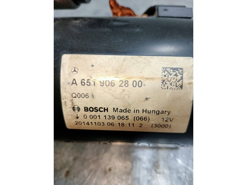 Recambio de motor arranque para mercedes clase clk (w207) coupe e 220 cdi blueefficiency (207.302) referencia OEM IAM A651906280