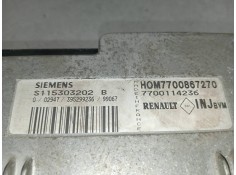 Recambio de centralita motor uce para renault clio ii fase i (b/cbo) 1.6 rt b/cboa/f referencia OEM IAM HOM7700867270 S115303202 2