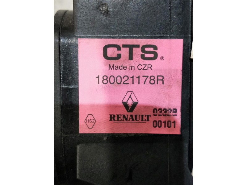Recambio de potenciometro pedal para renault zoe referencia OEM IAM 180021178R  