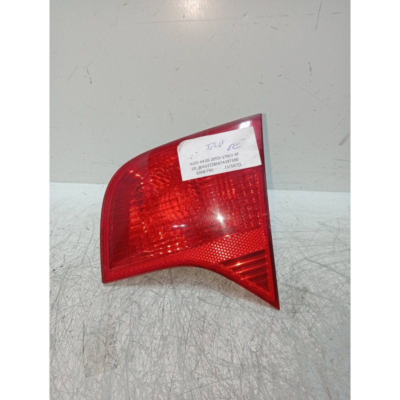 Recambio de piloto trasero derecho interior para audi a4 berlina (8e) 2.0 tdi (dpf) (125kw) referencia OEM IAM   