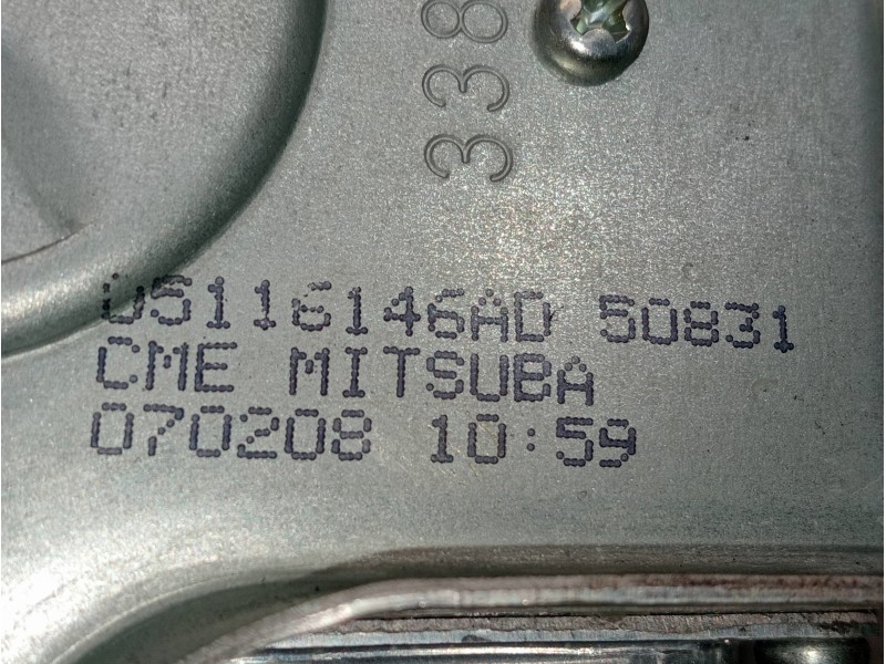 Recambio de motor limpia trasero para dodge caliber s referencia OEM IAM 05116146AD 50831 