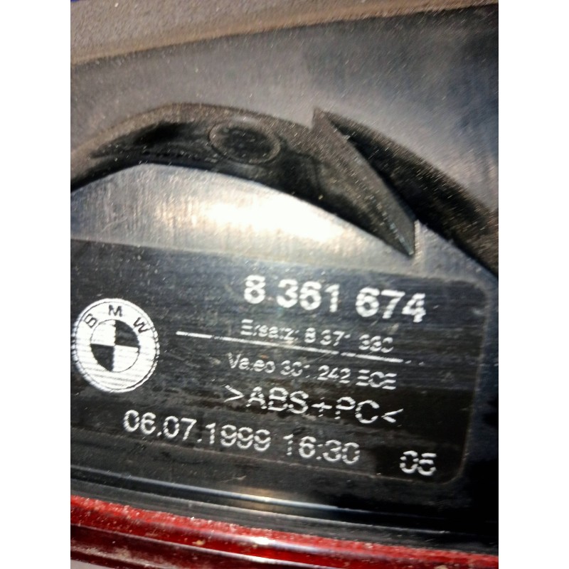 Recambio de piloto trasero derecho interior para bmw serie 5 touring (e39) 530d referencia OEM IAM 8361674  