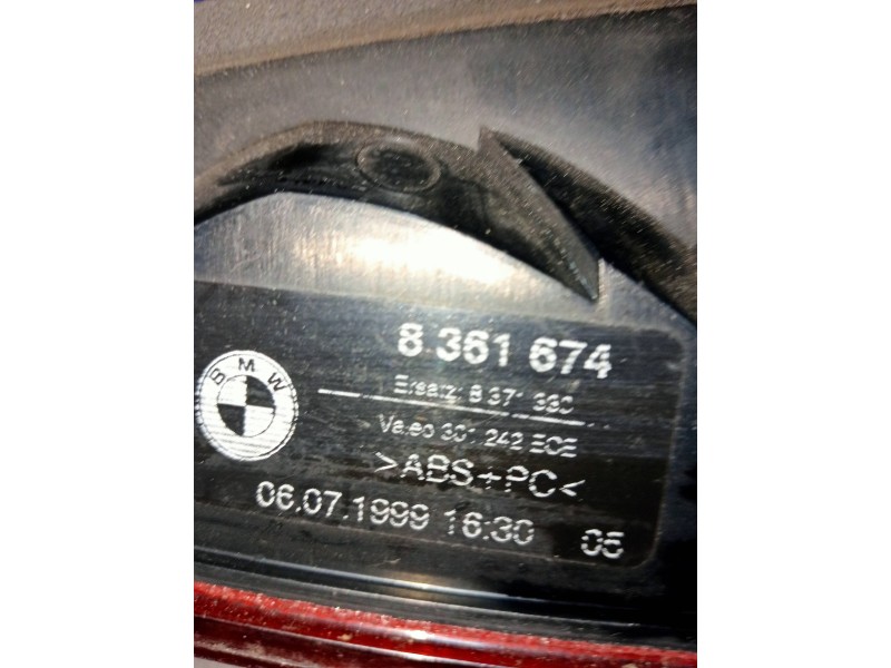 Recambio de piloto trasero derecho interior para bmw serie 5 touring (e39) 530d referencia OEM IAM 8361674  