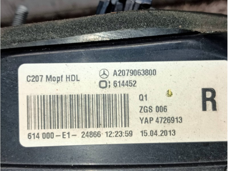 Recambio de piloto trasero derecho interior para mercedes clase clk (w207) coupe e 220 cdi blueefficiency (207.302) referencia O