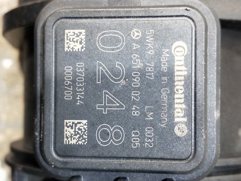Recambio de caudalimetro para mercedes clase clk (w207) coupe e 220 cdi blueefficiency (207.302) referencia OEM IAM 5WK97817 A65